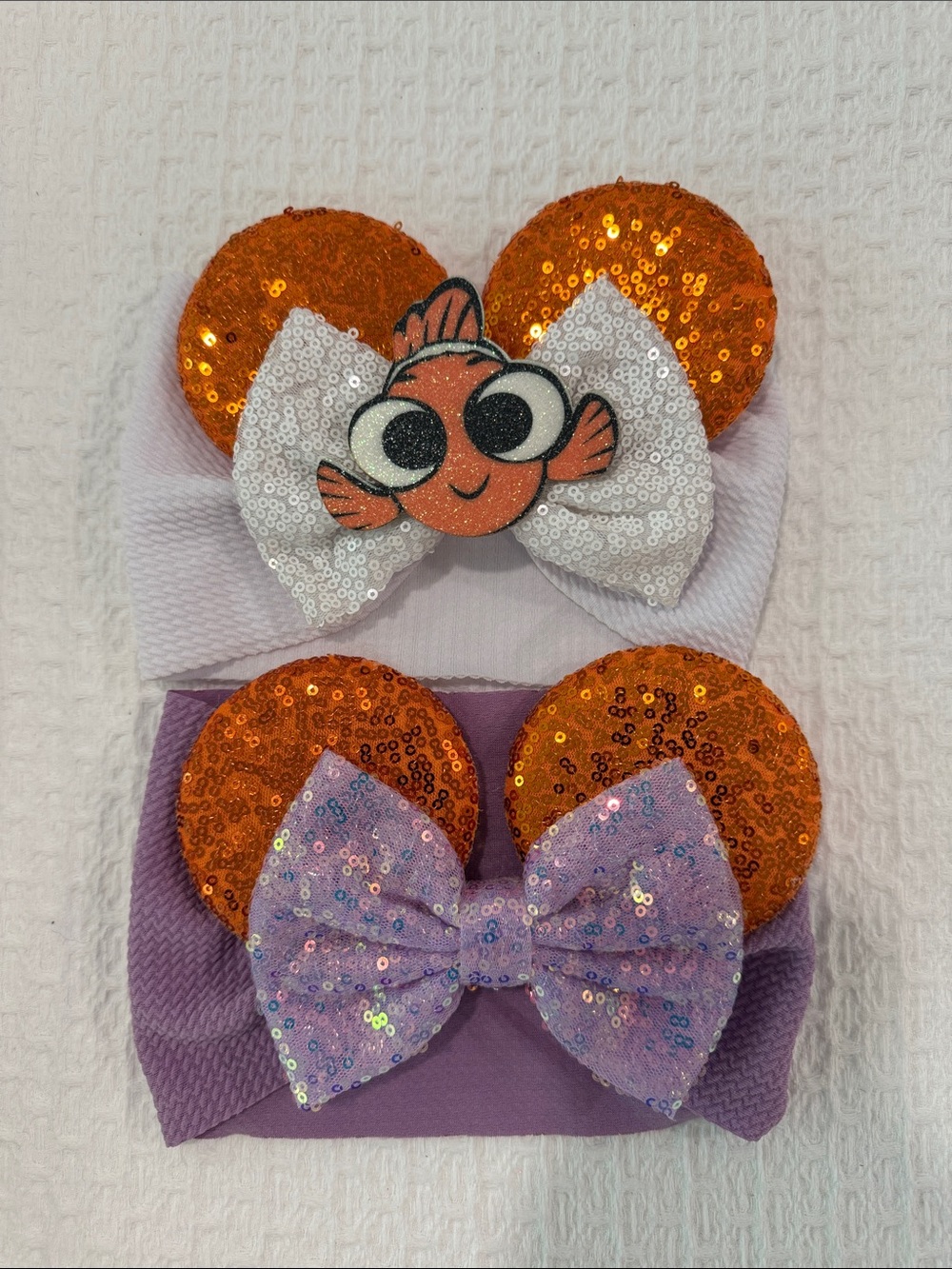 Minnie Ears Headbands. Nemo and Figment. Perfect for your days at Epcot.